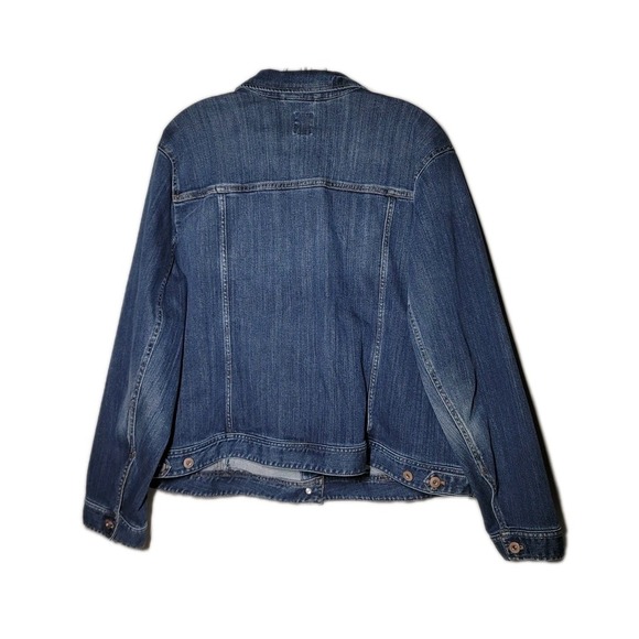 J. Jill Denim Women's Blue Jean's Jacket Size 2X Button Down - Picture 2 of 7